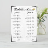 ゲイウェディングシャワーゲーム、彼はむしろ 招待状 (スタンド正面)