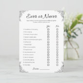 ゲイウェディングシャワーゲーム、永遠またはカップルなし 招待状 (スタンド正面)