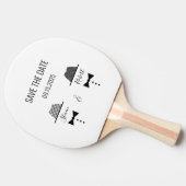 ゲイウェディング日付保存招待状 卓球ラケット (横)
