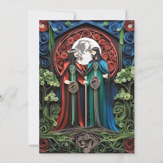 ゲイウェディングRSVP 招待状 (正面)