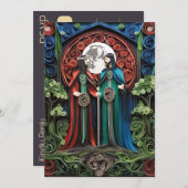 ゲイウェディングRSVP 招待状 (正面/裏面)