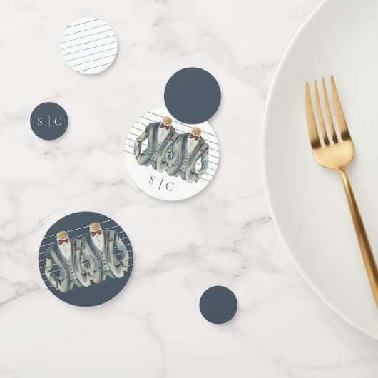 ゲイエレガントの二結婚つの織機が弓のネクタイに合う コンフェッティ (グループ)