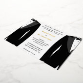 ゲイエレガント結婚式招待状ゴールドフォイルカード 箔招待状 (回転した状態)