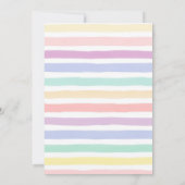 ゲイオスウェディングシャワー、LGBTQレインボー 招待状 (裏面)