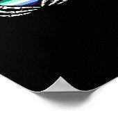 ゲイオスプライドスケルトンハロウィーンMlmゴシックハートC ポスター (角)