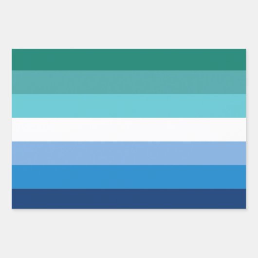 ゲイオスプライド旗 ラッピングペーパーシート (正面)