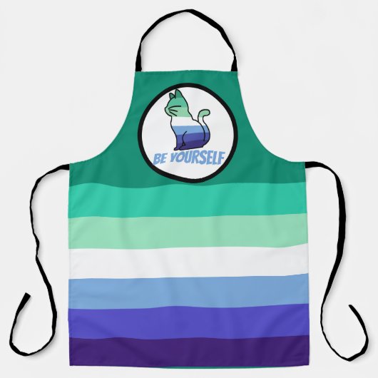 ゲイオスプライド猫 – Be Yourself エプロン (正面)