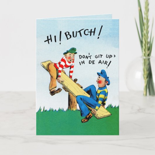 ゲイオスヴィンテージ1950s誕生日カード サンキューカード (正面)