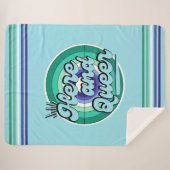 ゲイオス国旗： LGBTQ – ここに同性愛者 シェルパブランケット (正面(横))