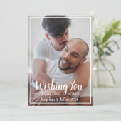 ゲイオルデクリスマスLGBTQホリデー シーズンカード (スタンド正面)