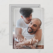 ゲイオルドクリスマスLGBTQホリデイ シーズンポストカード (正面/裏面)