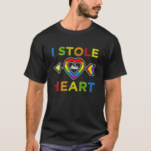 ゲイカップルと私はプライド月Cのために彼のハートを盗んだ Tシャツ