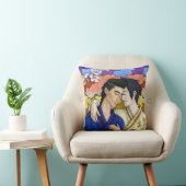 ゲイカップルの浮世絵スタイル日本の中 クッション (椅子)