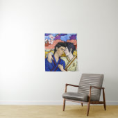 ゲイカップルの浮世絵スタイル日本の中 タペストリー (インサイチュ)