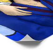 ゲイカップルの浮世絵スタイル日本の中 ポスター (角)