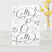 ゲイカップルの結婚おめでとうカード 夫婦 カード (黄色い花)