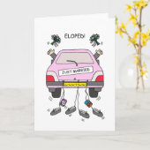 ゲイカップルエレペメントカーアンドブーケ カード (黄色い花)