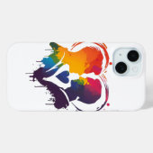 ゲイカップルレインボーハート Case-Mate iPhoneケース (裏面 (横))