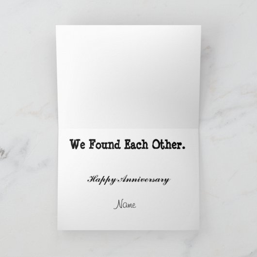 ゲイカップル記念日グリーティングカーカスタマイズドIt カード (内部)