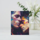 ゲイカップル ポストカード (スタンド正面)