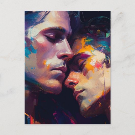 ゲイカップル ポストカード (正面)