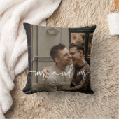 ゲイカップルMrとMrの新結婚しいカスタム写真 クッション (ブランケット)