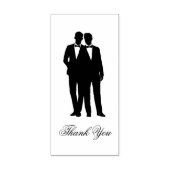 ゲイカップルTuxedoボウタイグロームゴムスタンプ ラバースタンプ (インプリント)