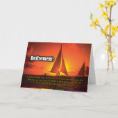 ゲイカード – リタイアメントダンス カード (黄色い花)