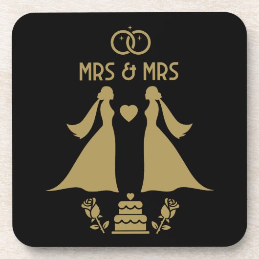 ゲイガールズの結婚式の日 コースター (正面)