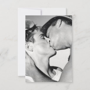 ゲイキスをするLGBTQ サンキューカード