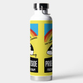 ゲイキャラバンキャンプTシャツ ウォーターボトル (左面)