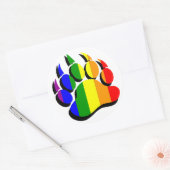 ゲイクマの爪の虹と黒い影 ラウンドシール (封筒)