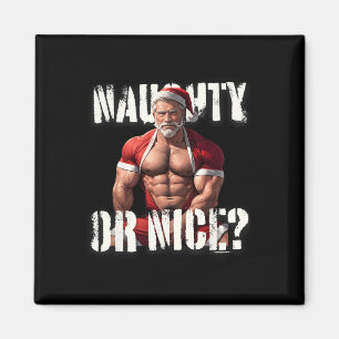 ゲイクリスマスマッスルダディーベビーナイスサンタプライドLGBTQ マグネット
