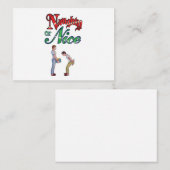 ゲイクリスマスユーモアのカード ノートカード (正面/裏面)