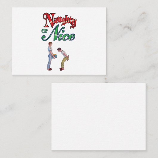 ゲイクリスマスユーモアのカード ノートカード (正面/裏面)