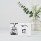 ゲイクルーズカード（背面およびQRコード付き） 名刺 (スタンド正面)