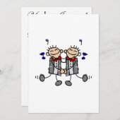 ゲイグルームズファーストダンス 招待状 (正面/裏面)