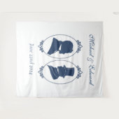 ゲイグロームズリージェンシーブルーバラ タペストリー (正面(横))