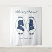 ゲイグロームズリージェンシーブルーバラ タペストリー (正面)