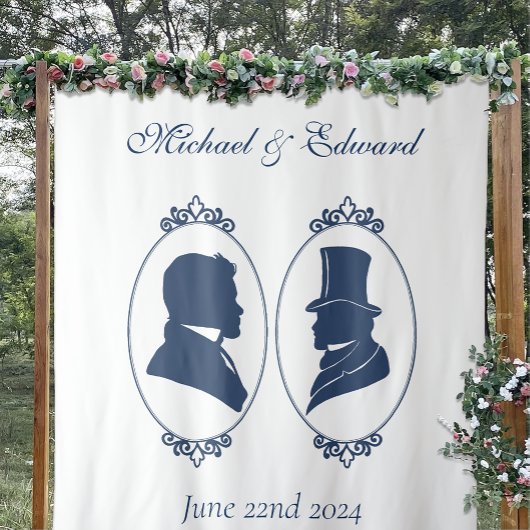 ゲイグロームズリージェンシーブルーバラ タペストリー