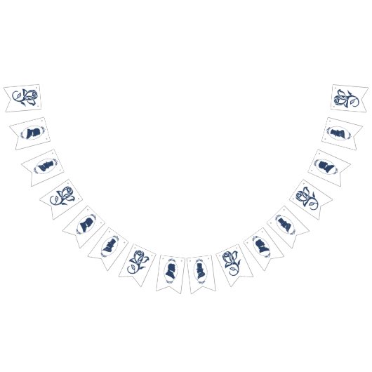 ゲイグロームズリージェンシーブルーバラ バンティングフラッグ (全)