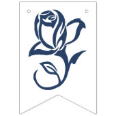 ゲイグロームズリージェンシーブルーバラ バンティングフラッグ (第1の旗)