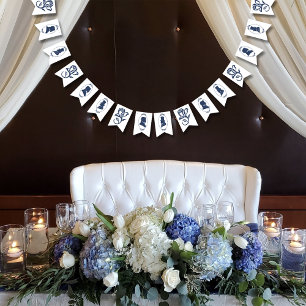 ゲイグロームズリージェンシーブルーバラ バンティングフラッグ