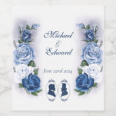 ゲイグロームズリージェンシーブルーバラ ワインラベル (シングルラベル)