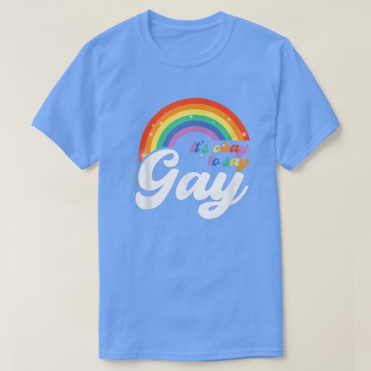 ゲイゲイLGBTQゲイプライド国旗Prid Tシャツ (デザイン正面)