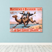 「ゲイコニーアイランド」ミュージカルコメディポスター#4 キャンバスプリント (インサイチュ (ウッドフロア))