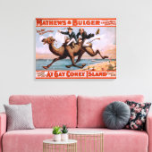 「ゲイコニーアイランド」ミュージカルコメディポスター#4 キャンバスプリント (インサイチュ (リビング))