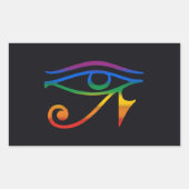 ゲイゴシックプライドフラグ 長方形シール (正面)