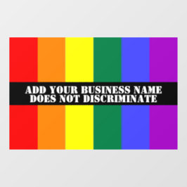 ゲイサポート ウィンドウサイン