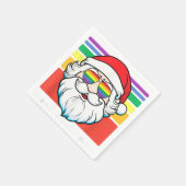 ゲイサンタ・ドン我々は我々のゲイアパレルおもしろいLGBTQ C スタンダードカクテルナプキン (角)